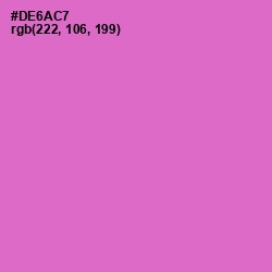 #DE6AC7 - Orchid Color Image