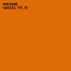 #DE6B08 - Bamboo Color Image