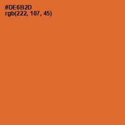 #DE6B2D - Ochre Color Image