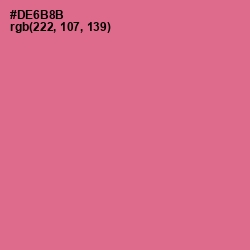 #DE6B8B - Charm Color Image