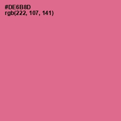 #DE6B8D - Charm Color Image