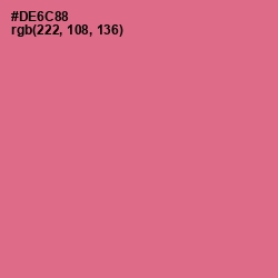 #DE6C88 - Charm Color Image