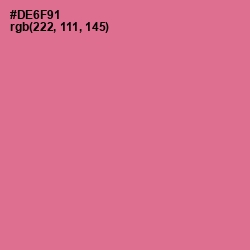 #DE6F91 - Charm Color Image