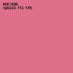 #DE708B - Charm Color Image