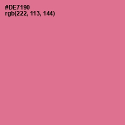 #DE7190 - Charm Color Image