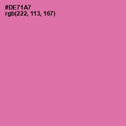 #DE71A7 - Hopbush Color Image