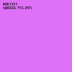 #DE71F7 - Heliotrope Color Image