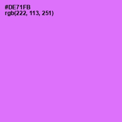 #DE71FB - Heliotrope Color Image