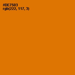 #DE7503 - Bamboo Color Image