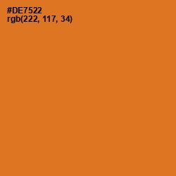 #DE7522 - Ochre Color Image