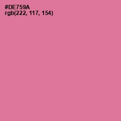 #DE759A - Charm Color Image