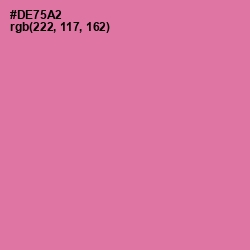 #DE75A2 - Hopbush Color Image