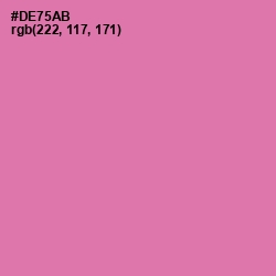 #DE75AB - Hopbush Color Image