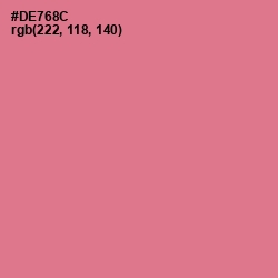 #DE768C - Charm Color Image