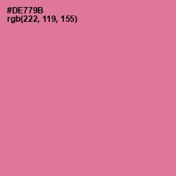 #DE779B - Charm Color Image