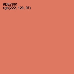 #DE7861 - Japonica Color Image