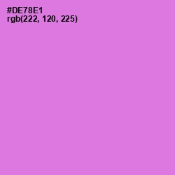 #DE78E1 - Heliotrope Color Image