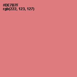 #DE7B7F - Japonica Color Image
