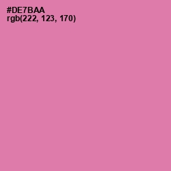 #DE7BAA - Hopbush Color Image