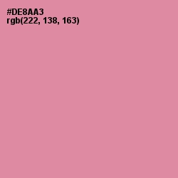 #DE8AA3 - Can Can Color Image