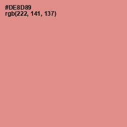 #DE8D89 - My Pink Color Image