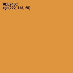 #DE943C - Brandy Punch Color Image