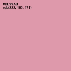 #DE99AB - Careys Pink Color Image