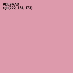 #DE9AAD - Careys Pink Color Image
