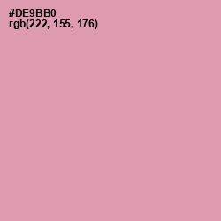 #DE9BB0 - Careys Pink Color Image