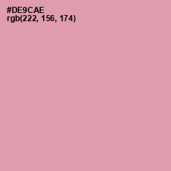 #DE9CAE - Careys Pink Color Image