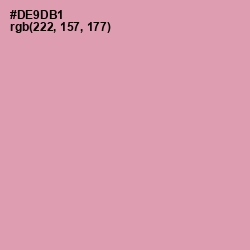 #DE9DB1 - Careys Pink Color Image