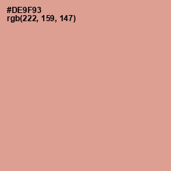 #DE9F93 - Petite Orchid Color Image