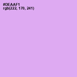 #DEAAF1 - Perfume Color Image