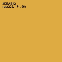 #DEAB42 - Roti Color Image