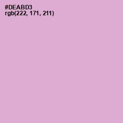#DEABD3 - Thistle Color Image
