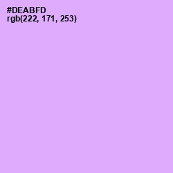 #DEABFD - Perfume Color Image