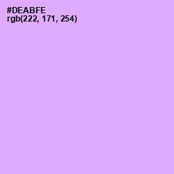 #DEABFE - Perfume Color Image