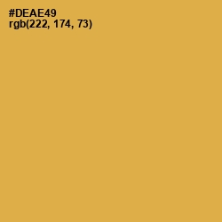 #DEAE49 - Turmeric Color Image