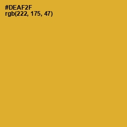 #DEAF2F - Golden Grass Color Image