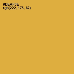 #DEAF3E - Old Gold Color Image