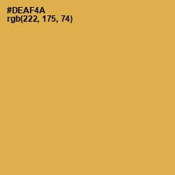 #DEAF4A - Turmeric Color Image