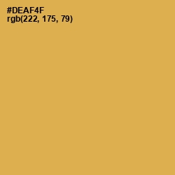 #DEAF4F - Turmeric Color Image