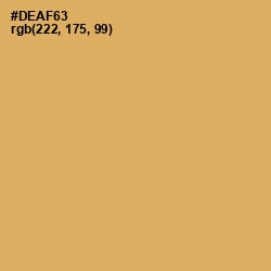 #DEAF63 - Apache Color Image