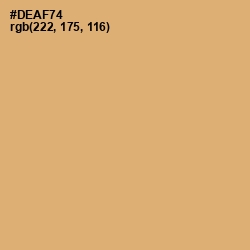 #DEAF74 - Apache Color Image