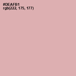 #DEAFB1 - Blossom Color Image