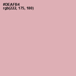 #DEAFB4 - Blossom Color Image