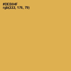 #DEB04F - Turmeric Color Image