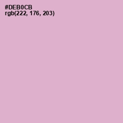 #DEB0CB - Thistle Color Image