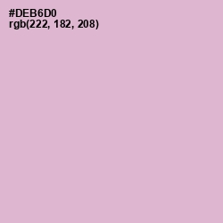 #DEB6D0 - Thistle Color Image
