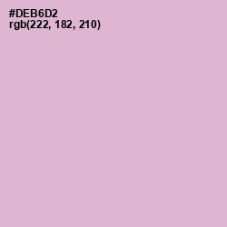#DEB6D2 - Thistle Color Image
